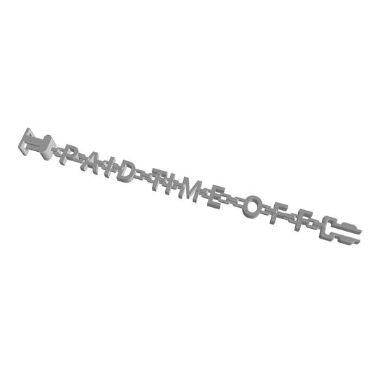 PaidTimeOff Lettering Bracelet