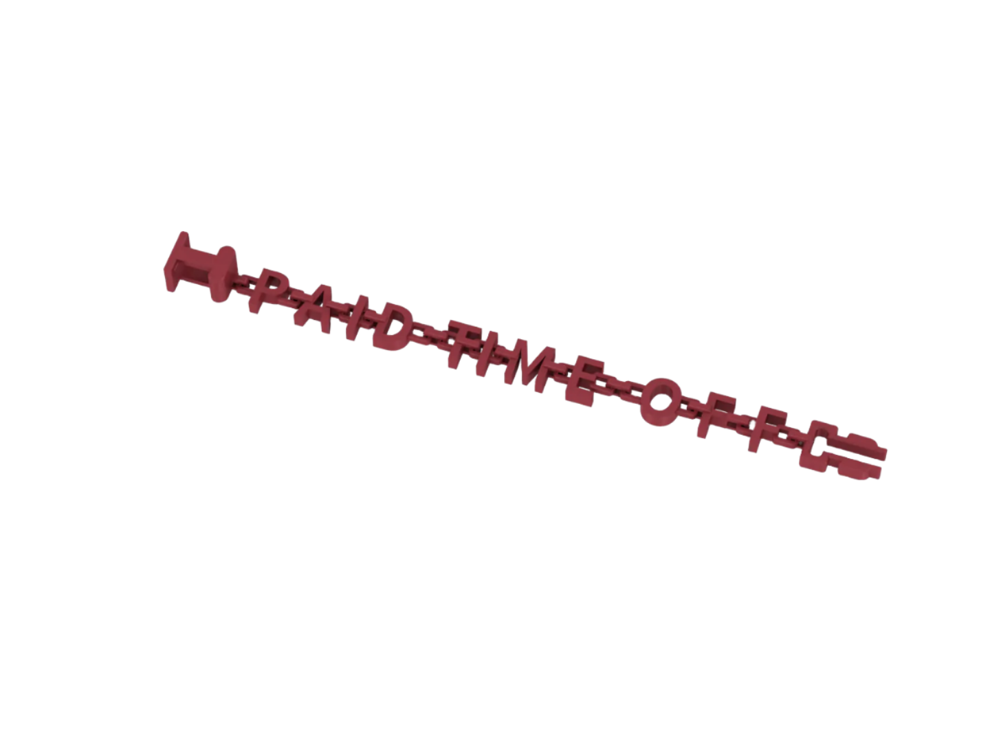 PaidTimeOff Lettering Bracelet
