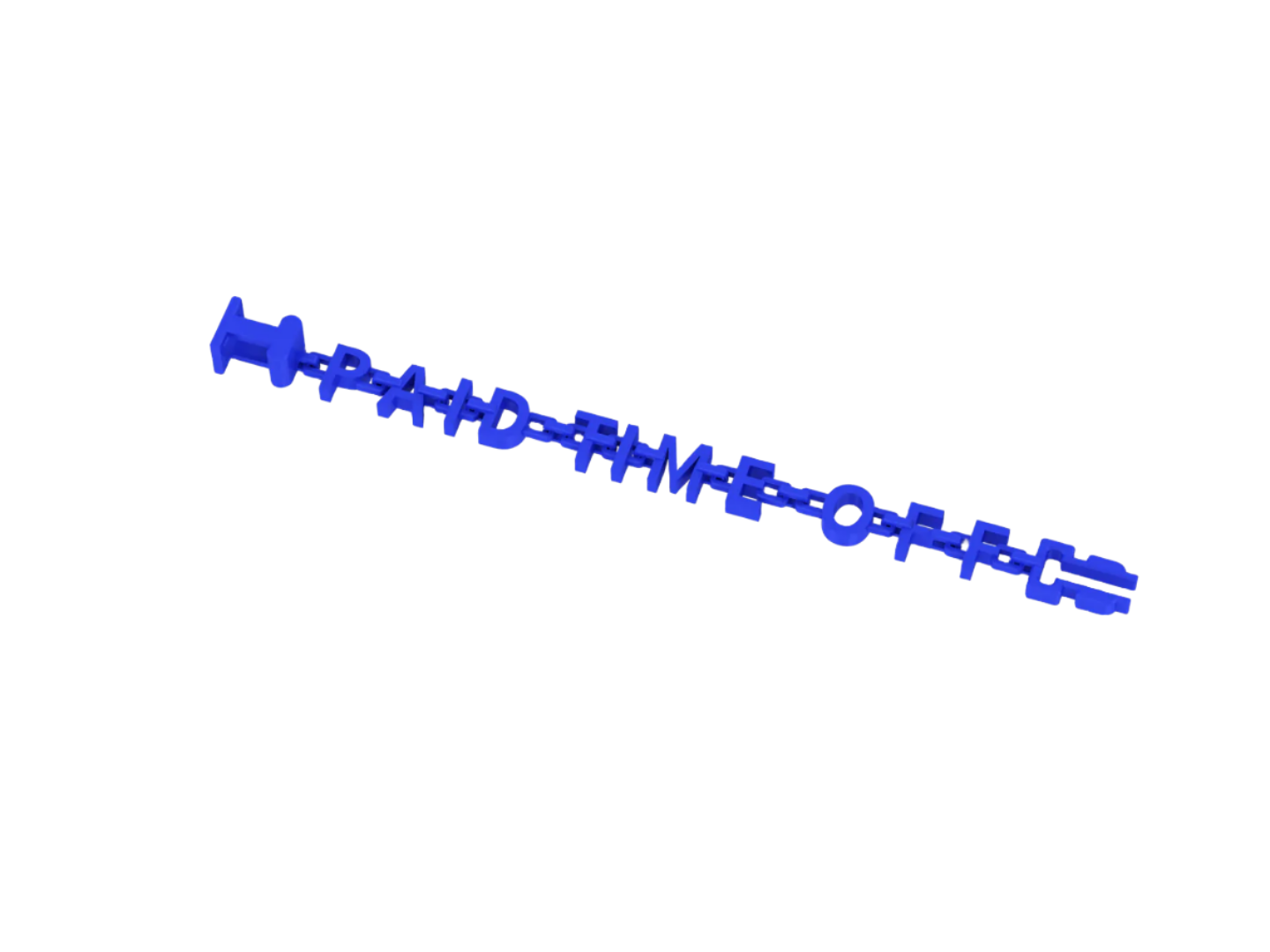 PaidTimeOff Lettering Bracelet